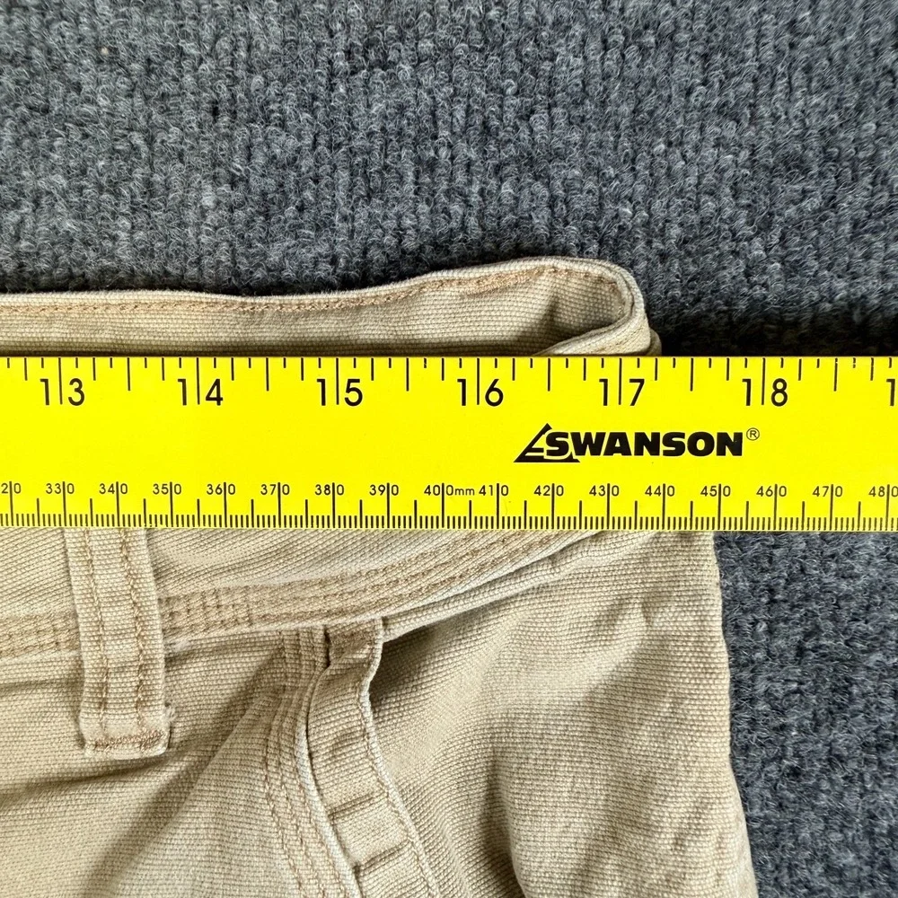 Weatherproof Vintage Flex Utility Pants Mens 34x29 Beige Cotton Relaxed‎ Fit
